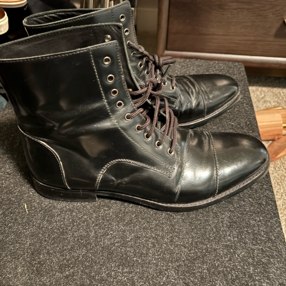 Tiger of Sweden Black Leather Men's Boots